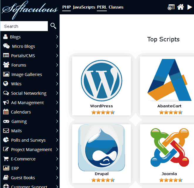 After clicking cPanel Softacuous icon, you can see Wordpress icon, so click it please